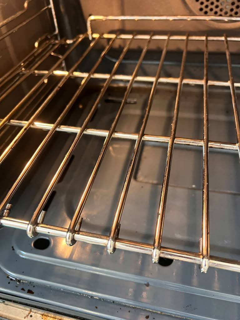 Clean oven interior and racks after deep cleaning by Refresh Cleaning